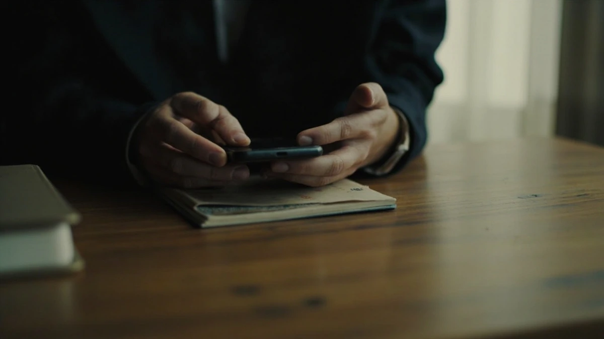 Checking withdrawal process notes beside a closed passbook